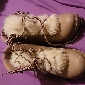 Fluffy boots